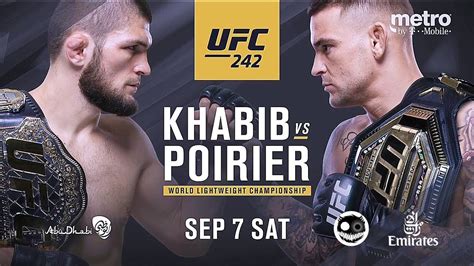 ufc 242 resultados|UFC 242 ‘Khabib vs. Poirier’ Play.